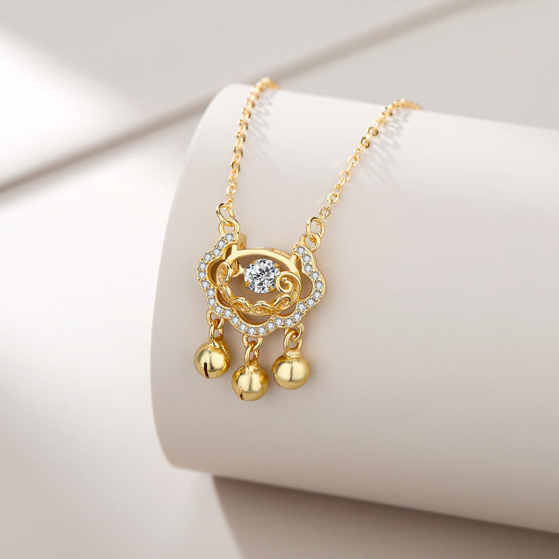 Women's Sier Smart Safety Lock Small For Design Light Luxury Necklaces