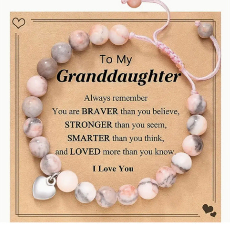 Heart Magnetic Powder Zebra Adjustable Hand Bracelets