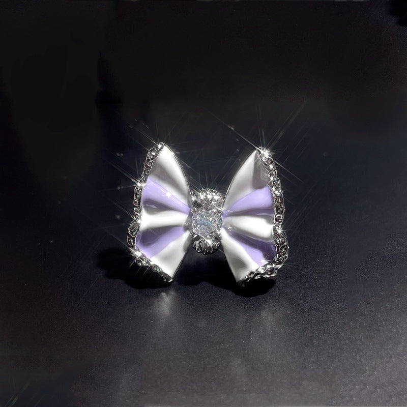 Star Purple Diamond Zircon Series Open Female Affordable Rings