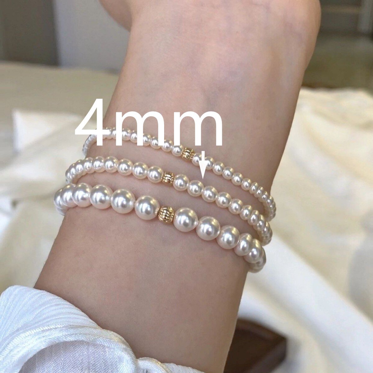 Sterling Sier Perfect Circle Pearl Affordable Luxury Bracelets