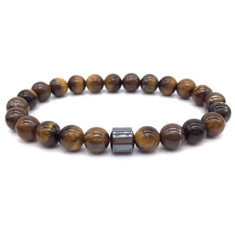 Magnetic Hematite White Turquoise Handmade Beaded Bracelets