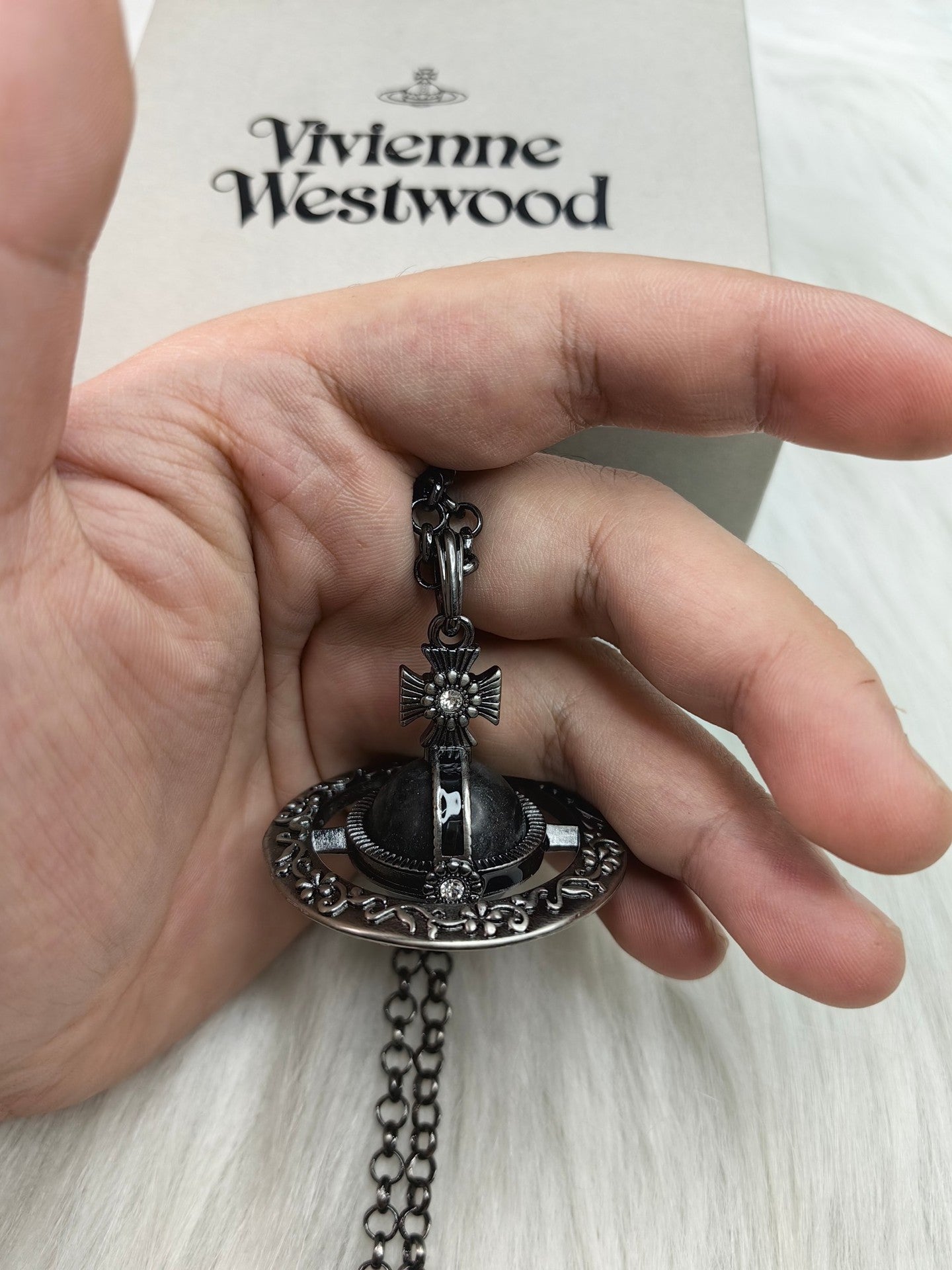 Mother Three-dimensional Planet Glacier Blue Large Necklaces
