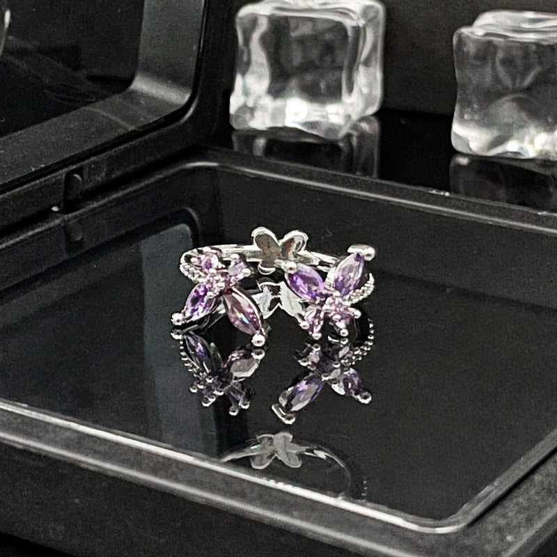 Women's Opening Dark Simple Exquisite Sweet Cool Rings