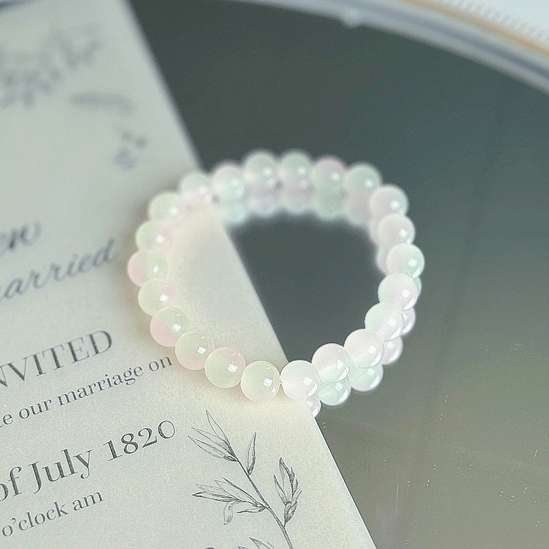 Purple Crystal Female Pliable Temperament Rosary Decompression Hand Bracelets