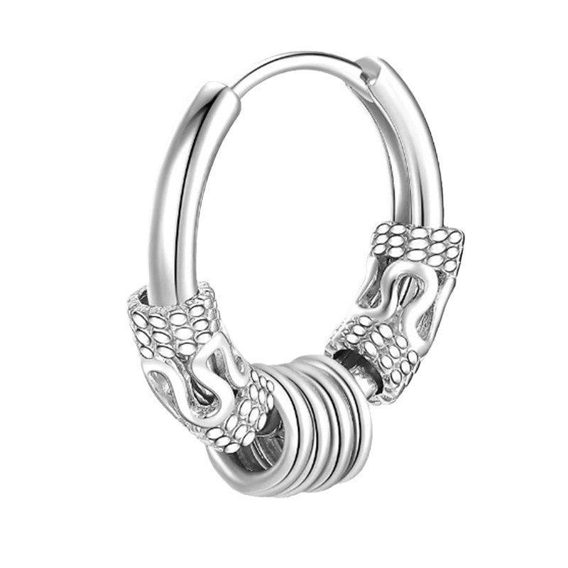 Style Personalized Dragon Pattern Totem Retro Earrings