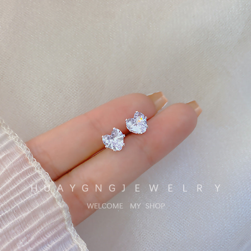 Women's Sier Needle Korean Style French Petite Retro Graceful Imitation Earrings