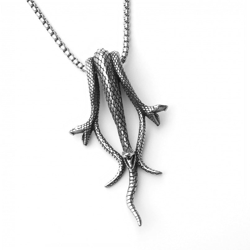 Stainless Steel Sheep Head Skull Punk Necklaces