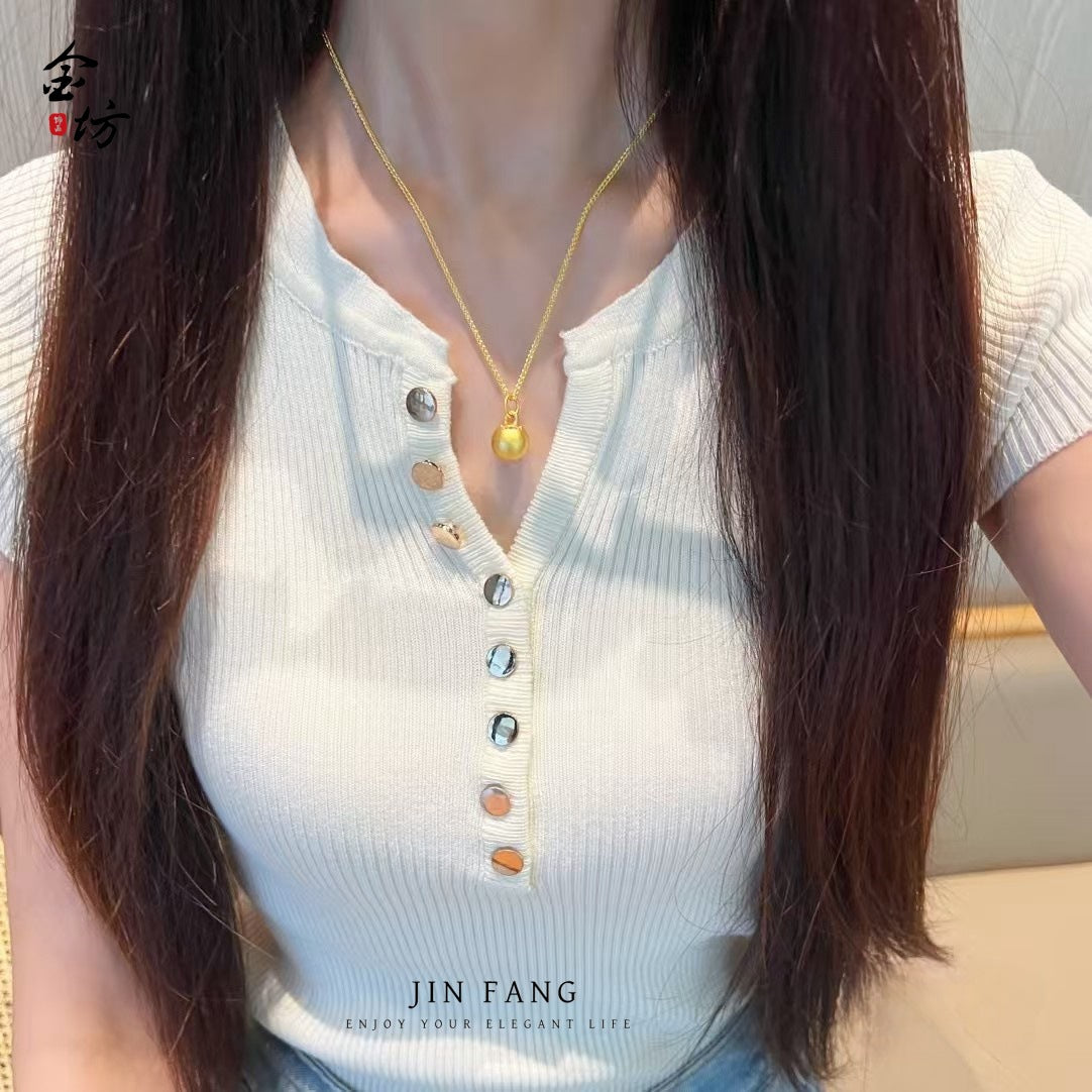 Women's Ancient Law Alluvial Gold Demand Parts Advanced Diamond Small Pendants