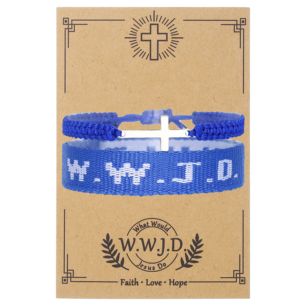 Suit Carrying Strap Stainless Steel Cross Woven Bracelets
