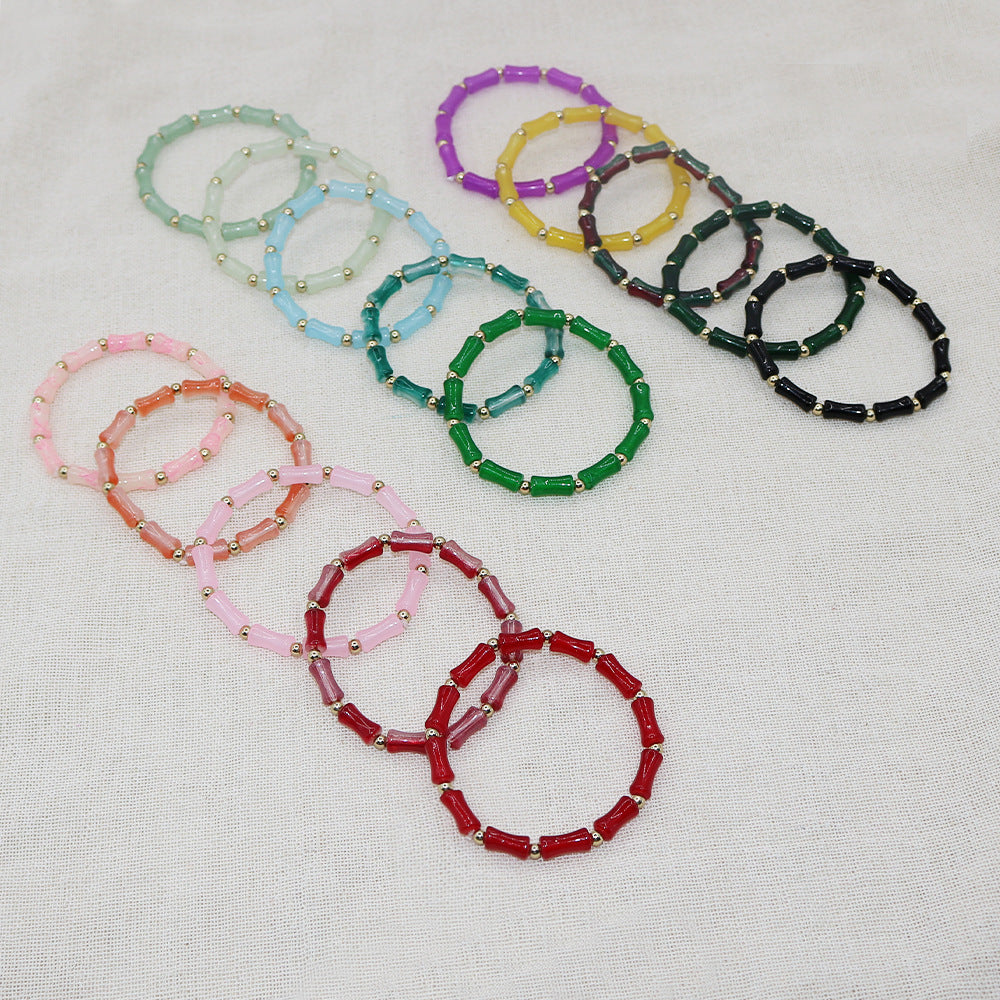 Imitation Aventurine Festival High National Style Bracelets