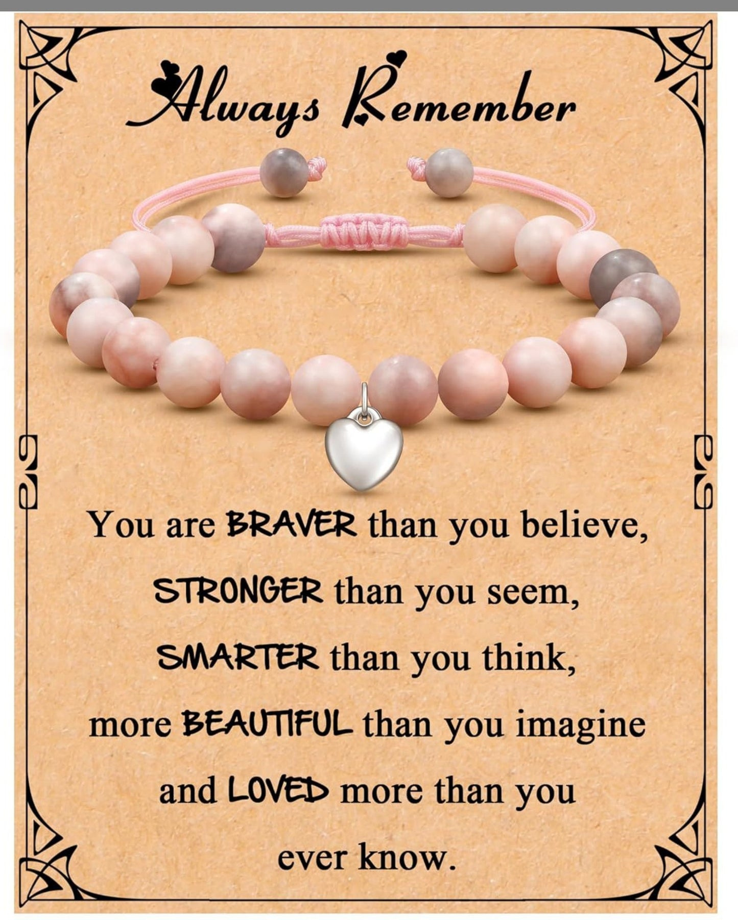 Heart Magnetic Powder Zebra Adjustable Hand Bracelets