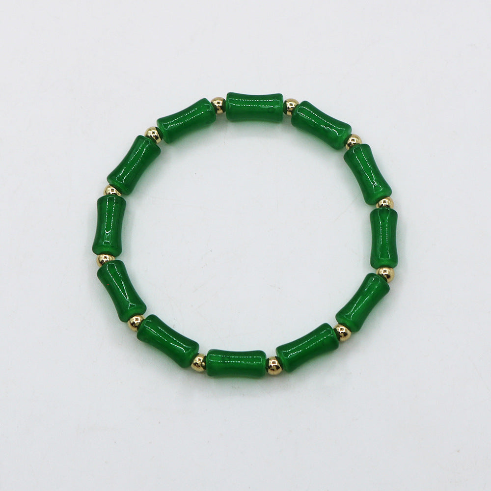 Imitation Aventurine Festival High National Style Bracelets