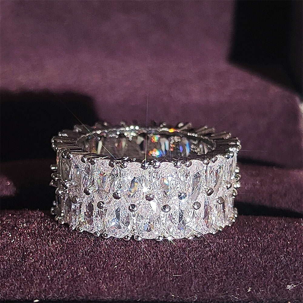 Full Diamond Simple Female Niche Advanced Rings