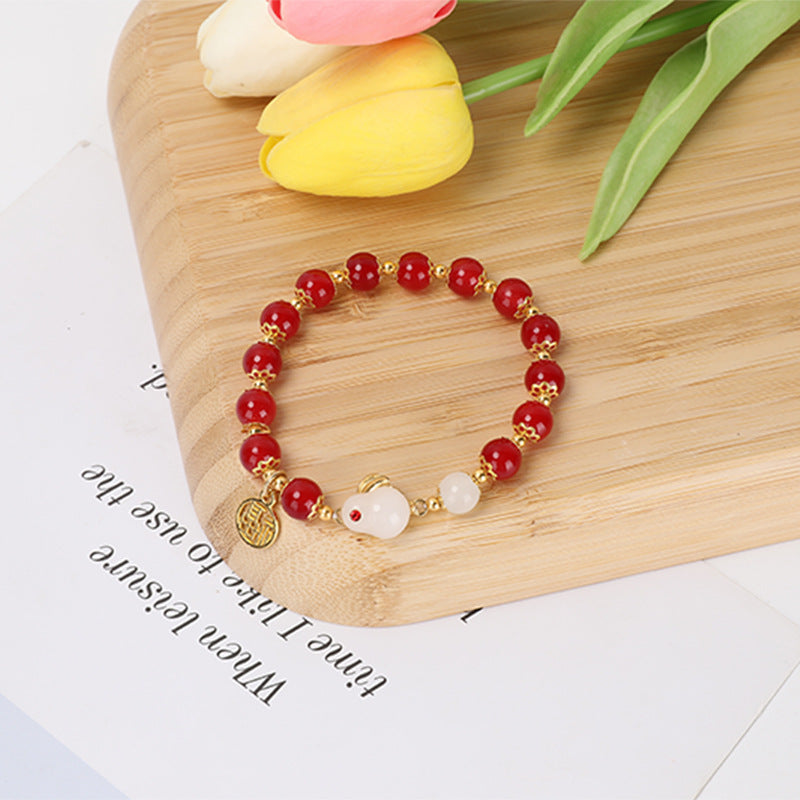 Women's Hare Design Good-looking Girlfriends Antique Birthday Bracelets