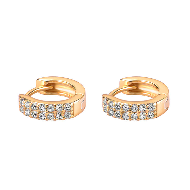 Women's Small Ear Sterling Sier Twist Temperament Clip Earrings