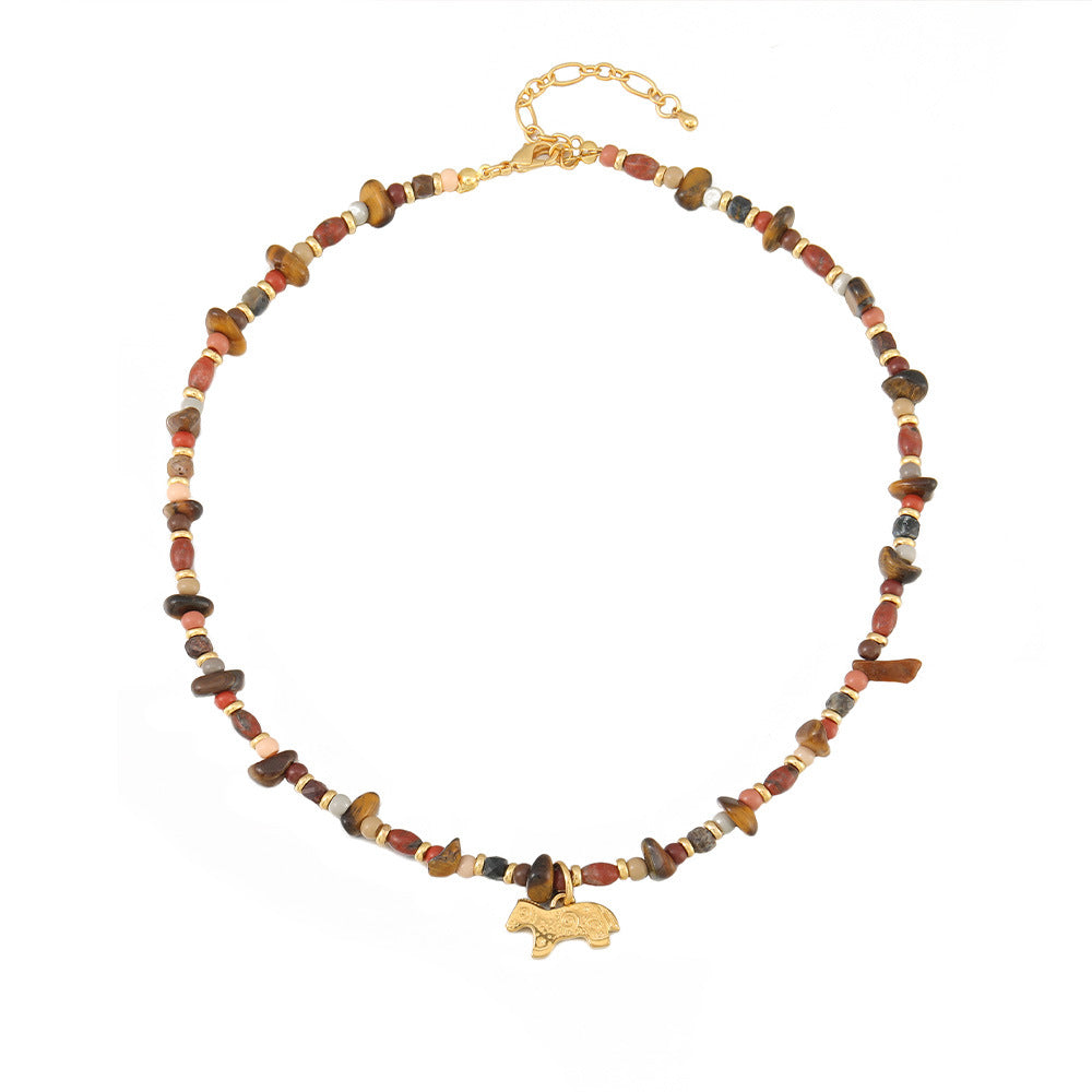 Women's High Texture Twin Ornament Minority Simple Necklaces