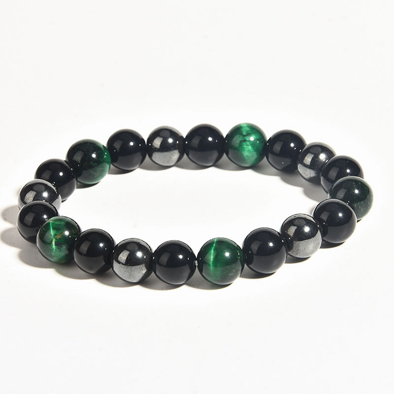 Men's Tigereye Haematite Imitation Obsidian Ornament Bracelets