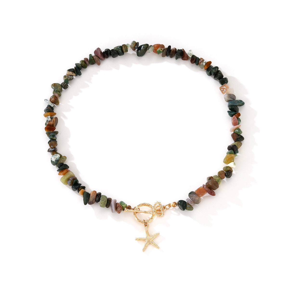 Marine Shell Natural Gravel Fashion Unique Design Necklaces