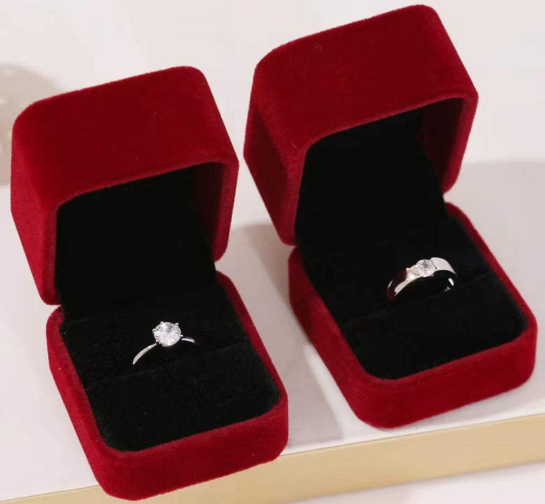 Women's & Men's Sier Ornament Korean Style Simple Couple Rings