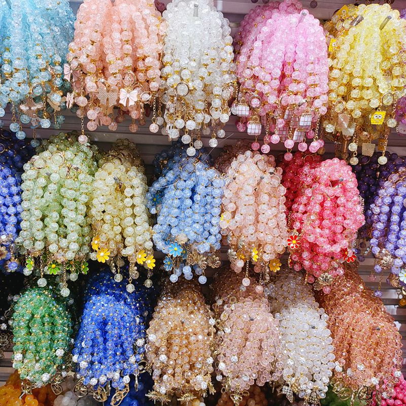 Style Colorful Crystal Multiple Cute Flowers Small Fresh Bracelets