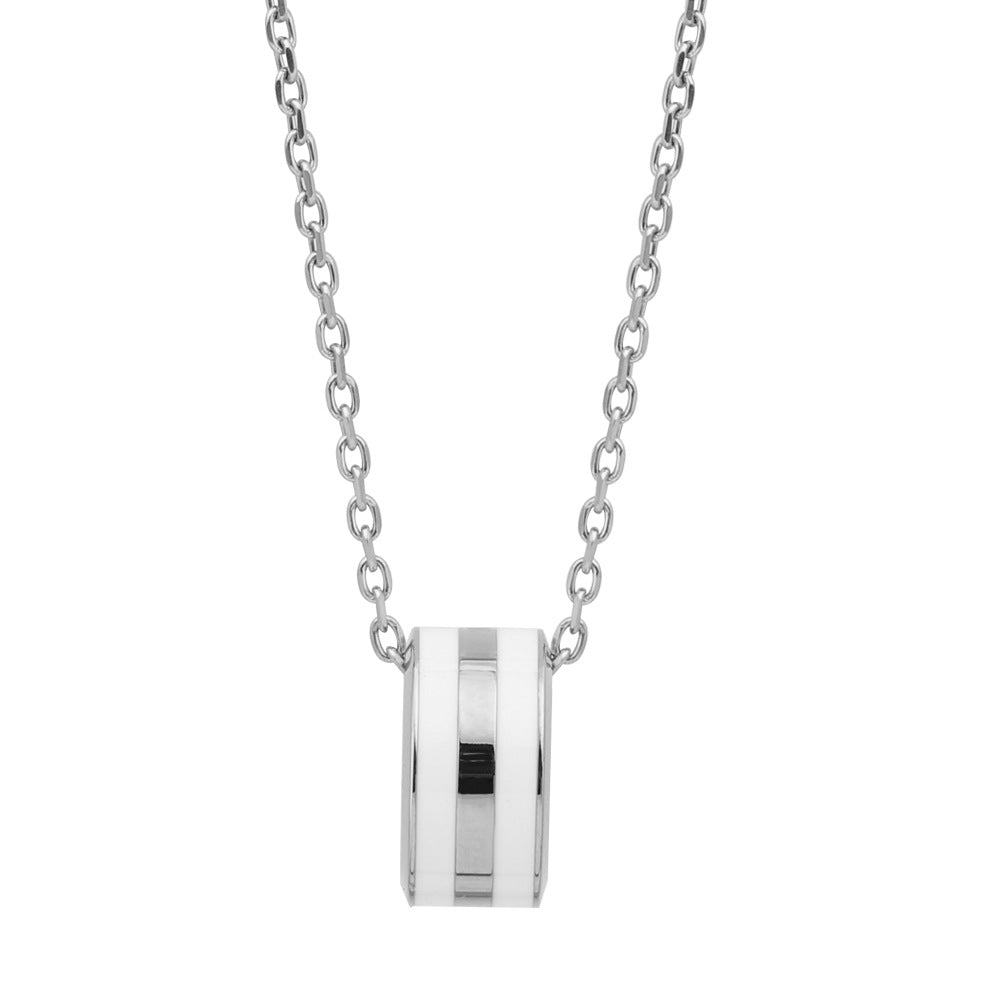 Micro Inlaid Zircon Titanium Steel No Fading Necklaces