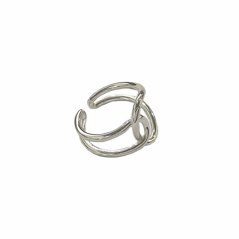 Women's Style Retro Two-piece Cold High-grade Open Rings