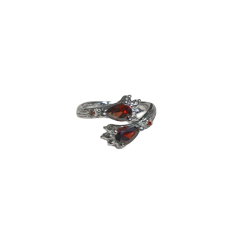 Women's & Men's High-grade For Twin Cold Niche Design Rings