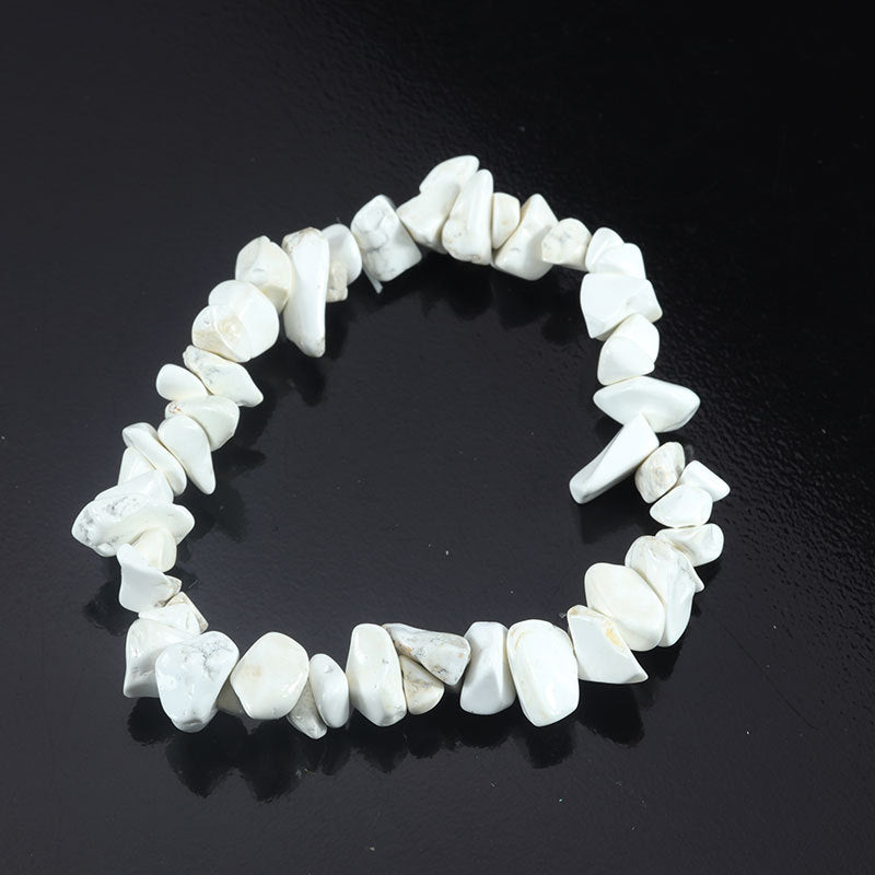 Natural Colorful Gravel Irregular Hand-woven Stretch Bracelets