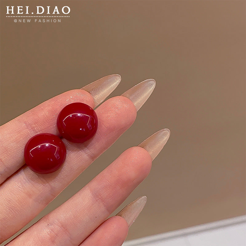 Women's Retro Love Cherry Wine High Sense Rings