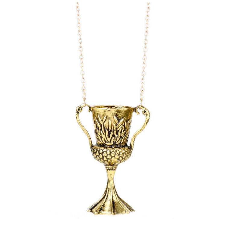 Conversion Retro Cup Sweater Chain Ornament Necklaces