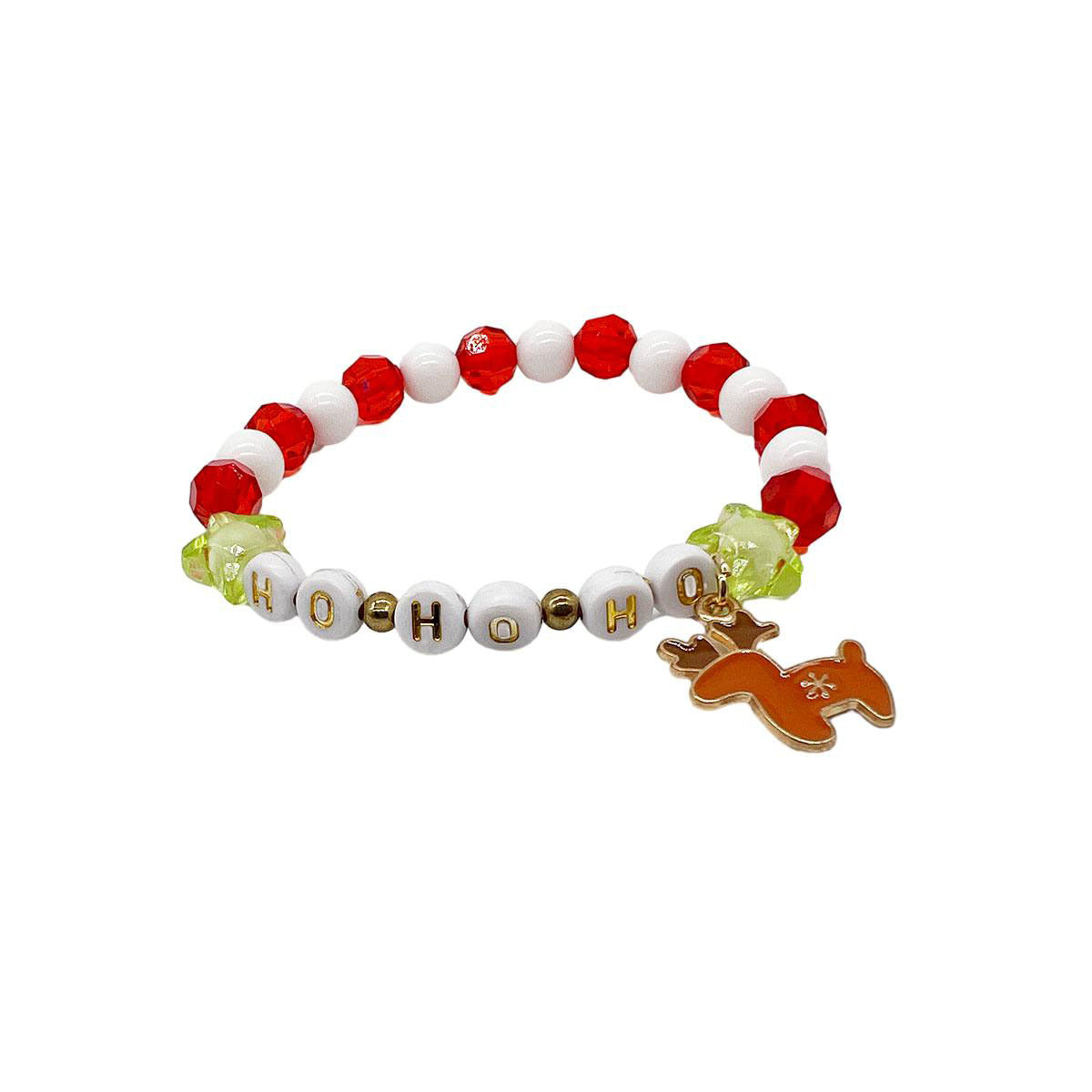 Hot Christmas Gift Beaded Letter Stretch Bracelets