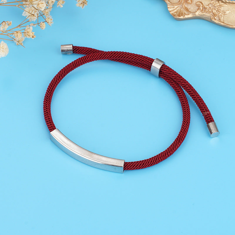 Material Stainless Steel Holiday Gift Advertising Small Titanium Bracelets