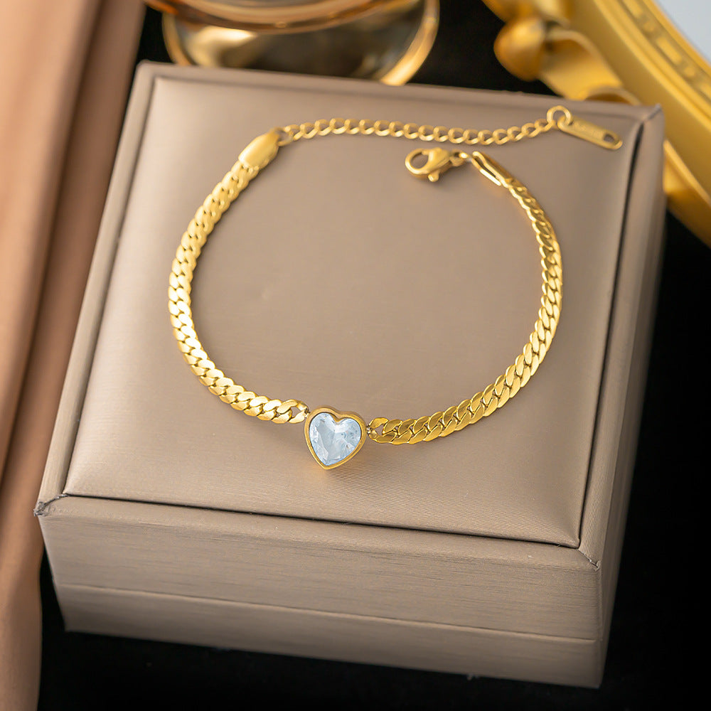 Stainless Steel Female Gold Plated Ornament Bracelets