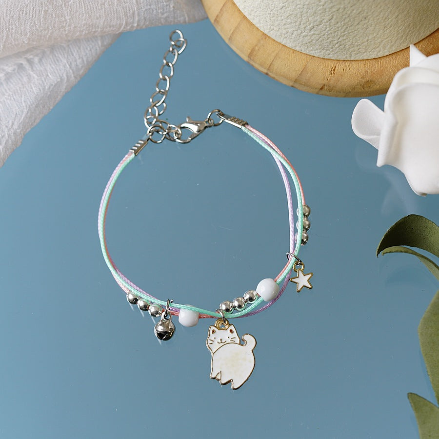 Personality Carrying Strap Unicorn Drop Oil Bracelets