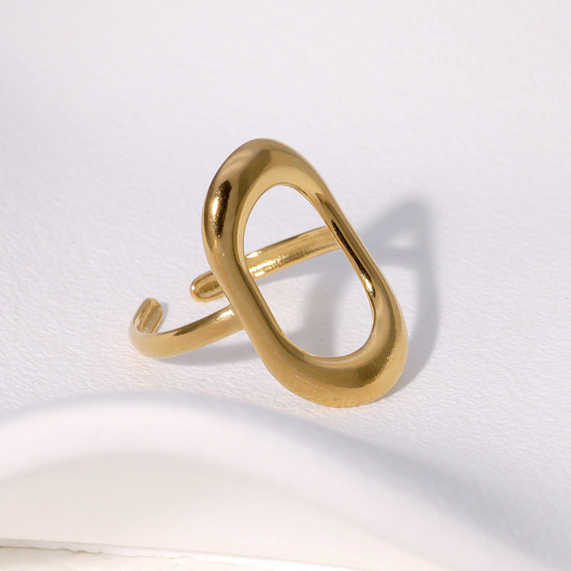 Women's Geometry Rectangle Index Finger Style Simple Rings