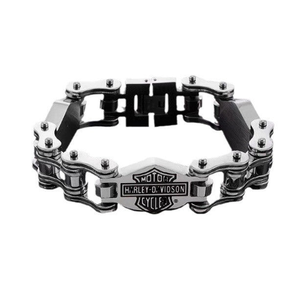 Men's Popular Waterproof Colorfast Domineering Stainless Steel Bracelets