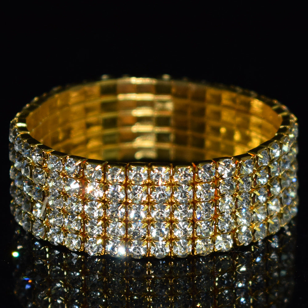 Bridal Ornament Rhinestone Exaggerated Korean Simple Bracelets