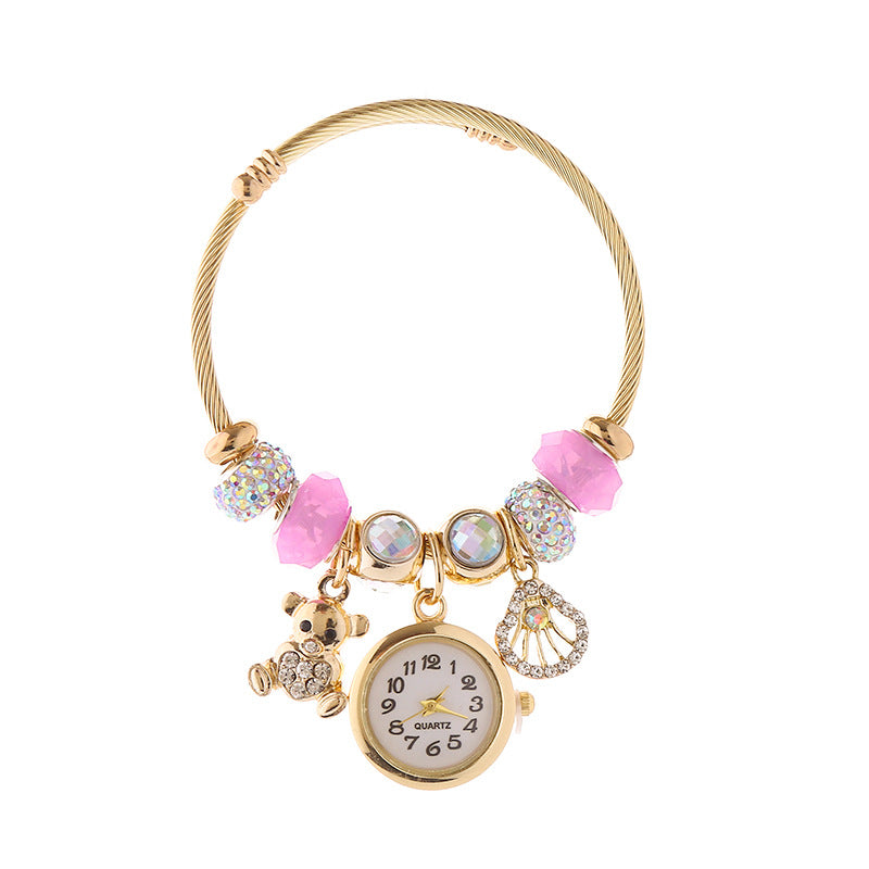 Women's Exquisite Quartz Watch Diamond Fashionable Stainless Bracelets