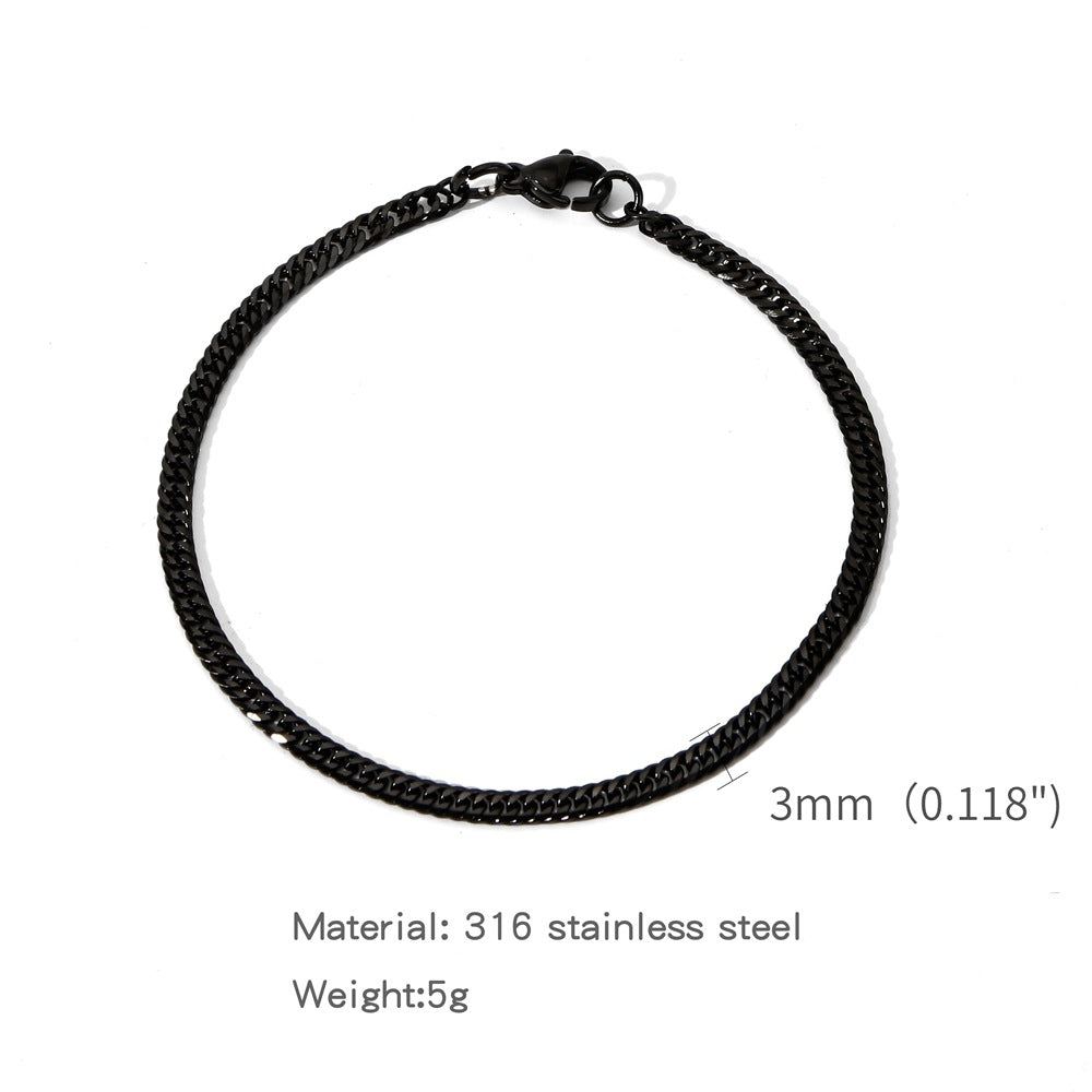 Fashion Exaggerated Electroplating Double Woven Grinding Bracelets