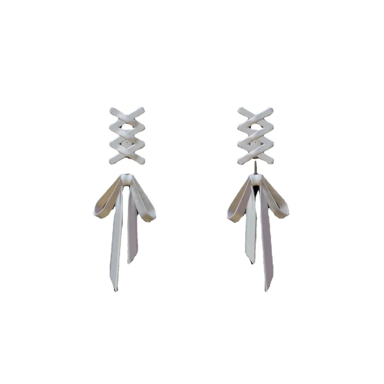 Women's Ribbon For Elegant Simple Temperamental Minority Advanced Design Light Luxury Earrings