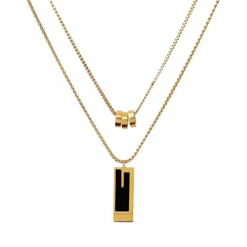 Women's Sweater Chain High-grade Long Pearl Titanium Necklaces