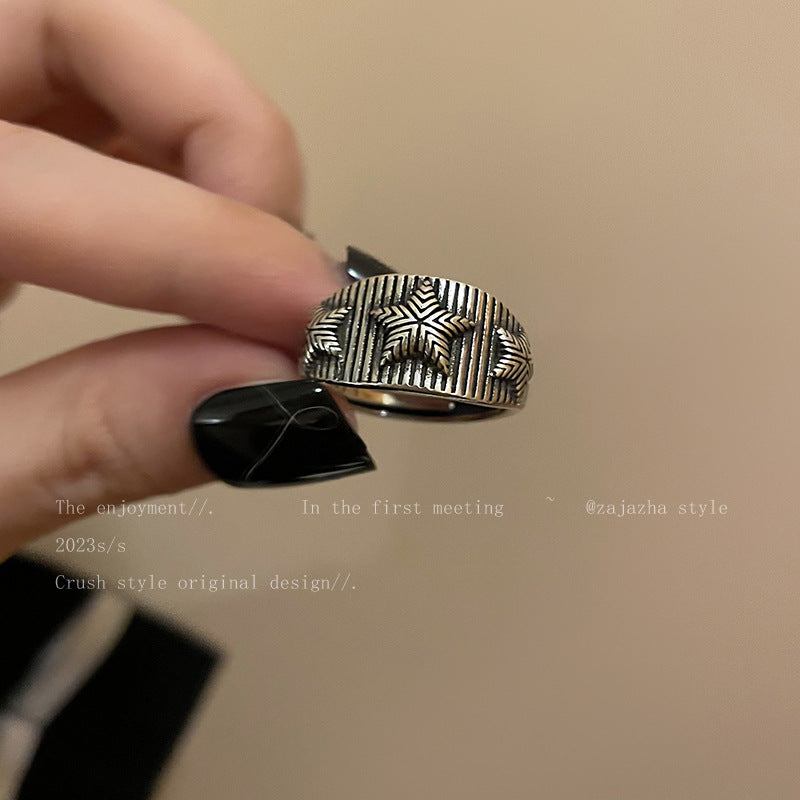 Metal Female Design Couple Index Finger Retro Style Rings
