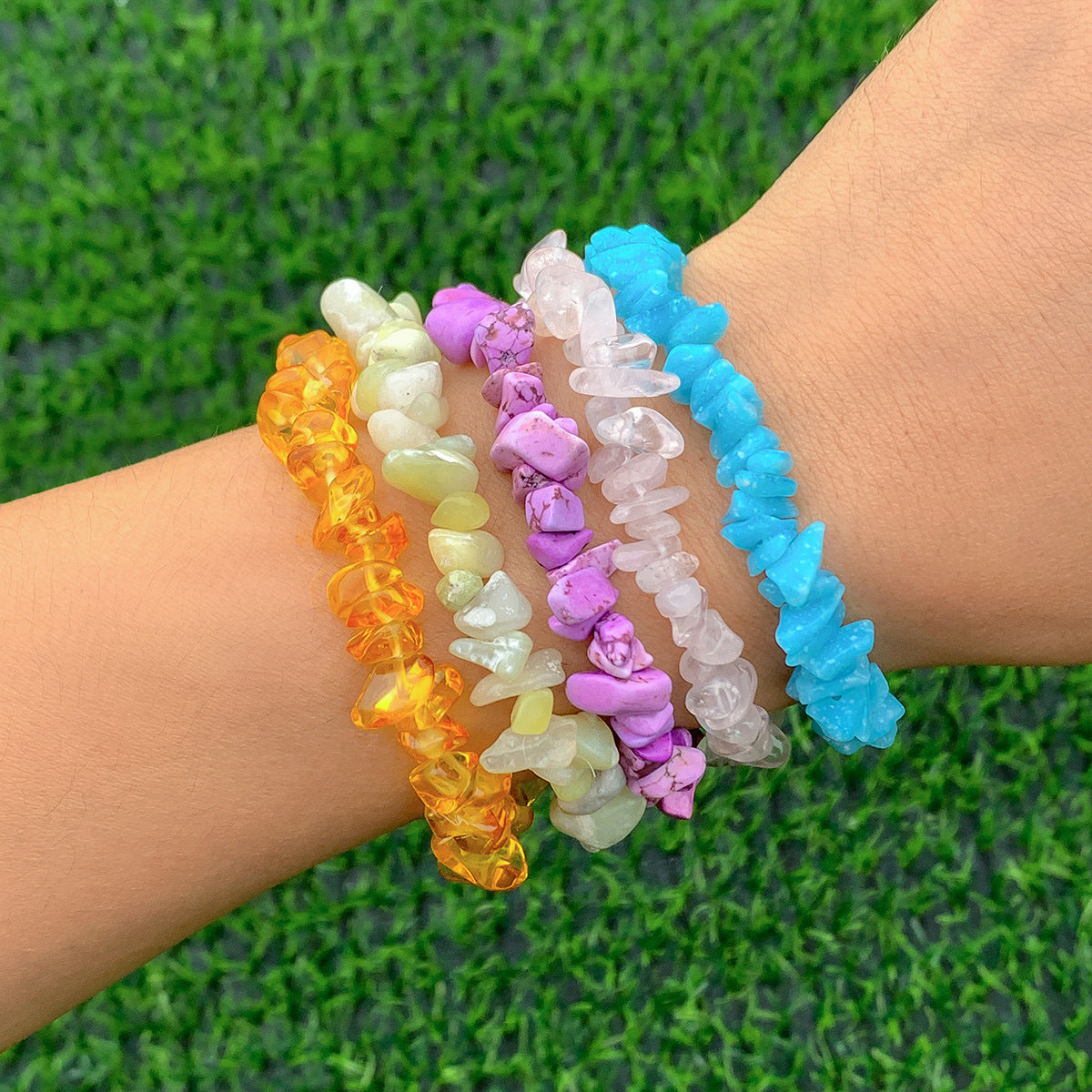 Pastoral Style Beaded Weave Gravel Retro Personality Bracelets