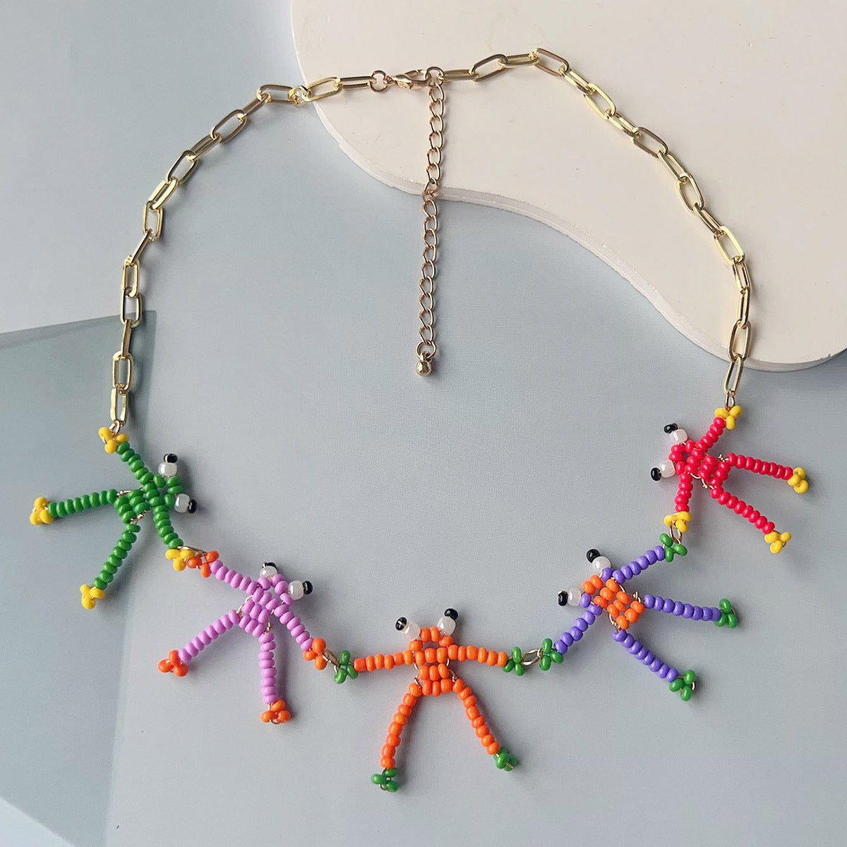 Korean Style Niche Creative Design Hand-woven Frog Necklaces