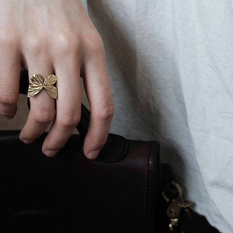 Fashion Graceful Personality Sweet Cool Sier Open Twin Rings