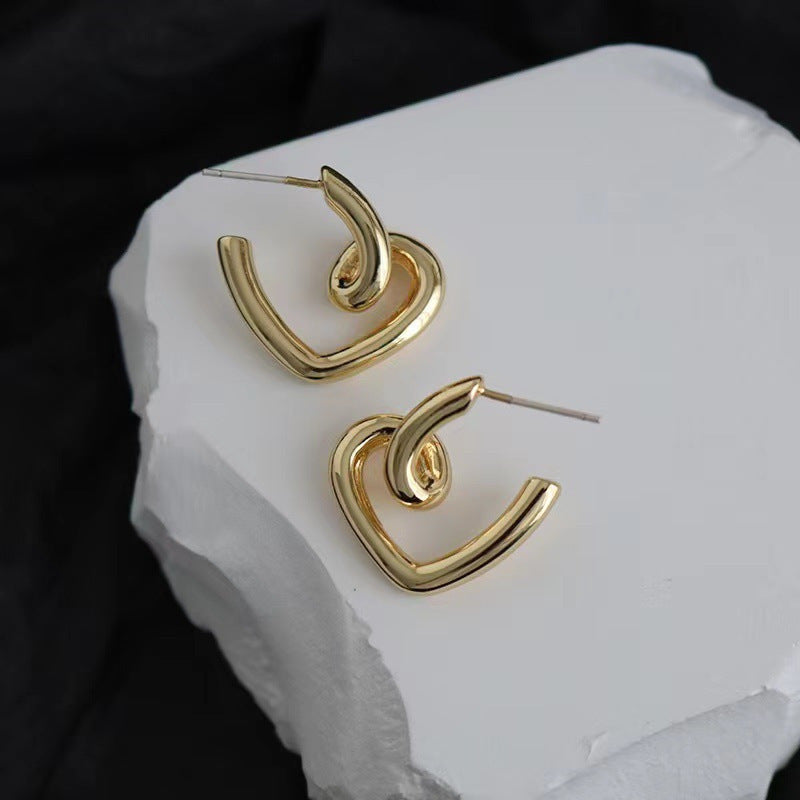 Shaped High-grade Female Personalized Cold Style Earrings