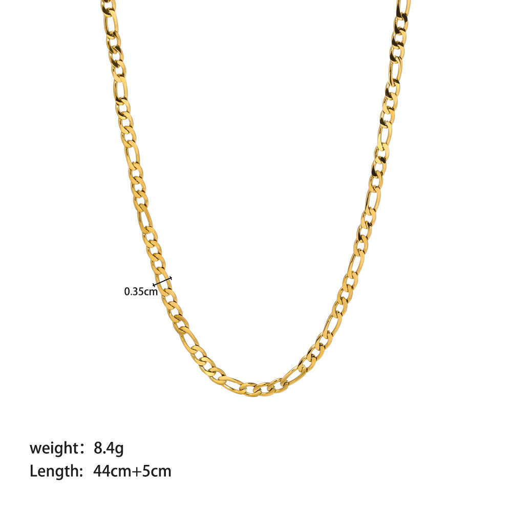 Hop Cuban Link Chain Punk Twist Necklaces