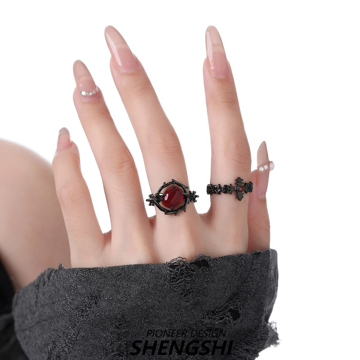 Cross Female Niche High-grade Light Luxury Rings