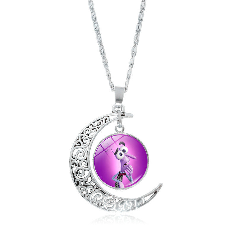 Brain Secret Team Time Gem Cabochon Necklaces