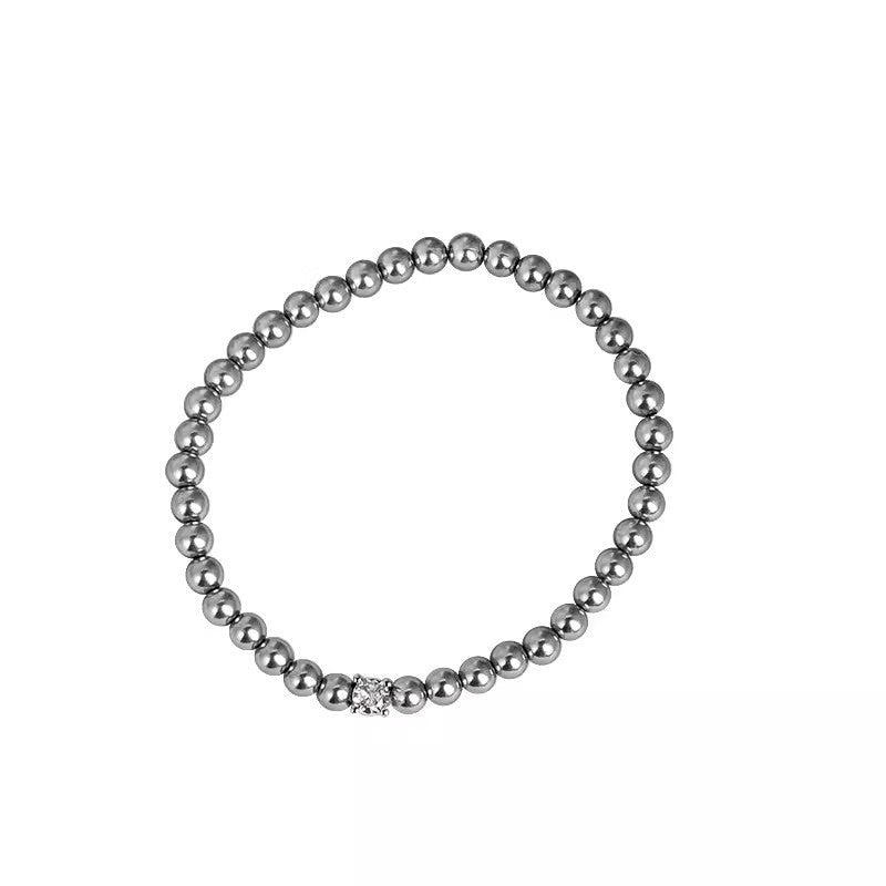 Zircon Female Korean Retro Elastic String Bracelets